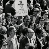 Protest demonstration at Cleveland State University, 1969: poverty rates in the central city on the rise
