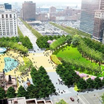 LAND Studio&rsquo;s proposed redesign of Public Square