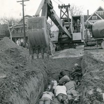 The bulldozer operator accidentally backed over Rev. Klunder in order to avoid hurting the protestors lying in front of him.