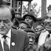 Vice President Hubert H. Humphrey showed his support for Stokes&rsquo;s Cleveland: NOW! initiative on a visit to the city in 1968.