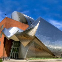 The Peter B. Lewis Building, designed by Frank Gehry, is the home of Case Western Reserve University&rsquo;s Weatherhead School of Management.