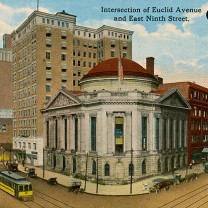 The Cleveland Trust Company&rsquo;s neoclassical banking hall, which opened in 1908, was topped by an immense stained-glass dome.