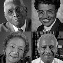 Members of the African-American Philanthropy Committee: Reverend Elmo A. Bean, Doris A. Evans, M.D., David G. Hill, Lillian W. Burke