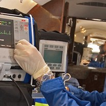 Sophisticated life support equipment in an air ambulance made by Nextant Aerospace, Ohio&rsquo;s only aircraft manufacturer and a MAGNET client