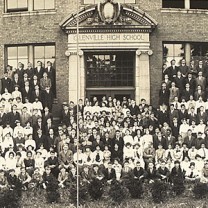 Glenville High School students, 1914